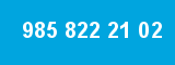 985 822 21 02 985 822 21 02
